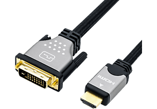 ROLINE 1450115 - DVI-HDMI-Kabel (Schwarz, silber)